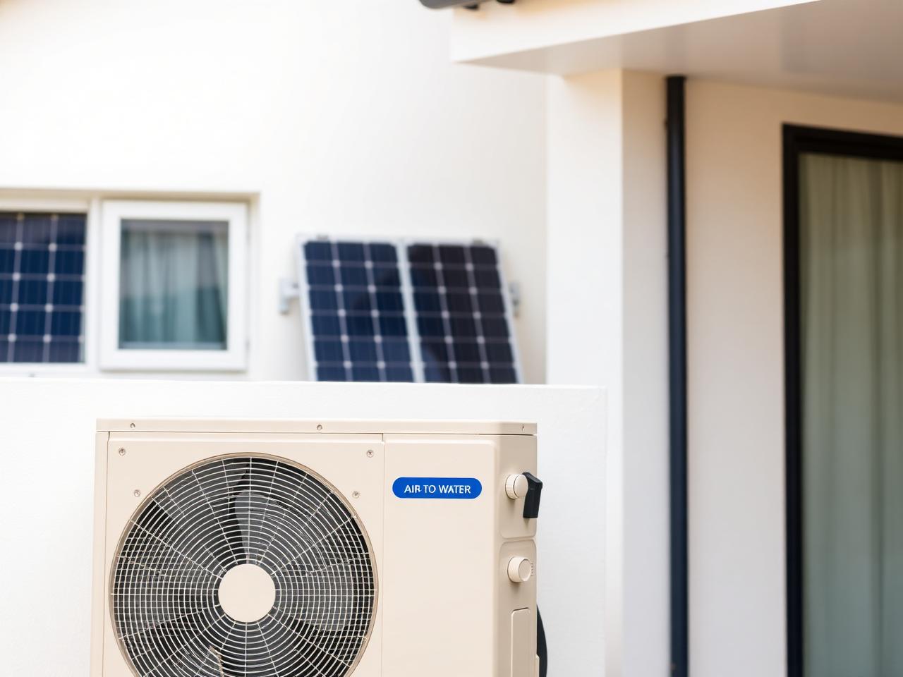 Pompe à chaleur et panneaux solaires